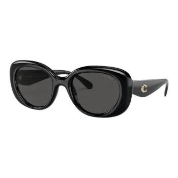 COACH Subject To Official Website Oval Sunglasses Women's Black