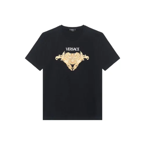VERSACE Men Baroque Logo Tee Black