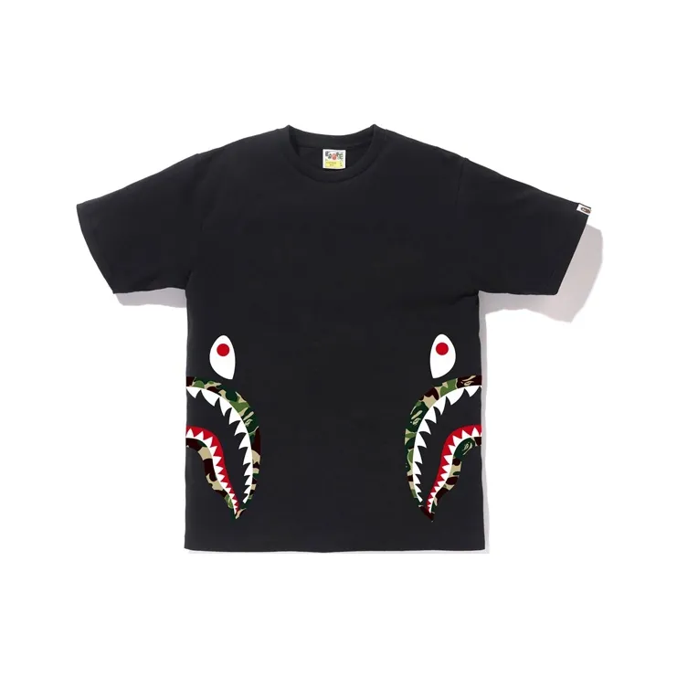Bape Flame Side Shark Tee-2