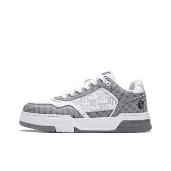 NFL TR Leather Low Top Skateboard Shoes Unisex Gray