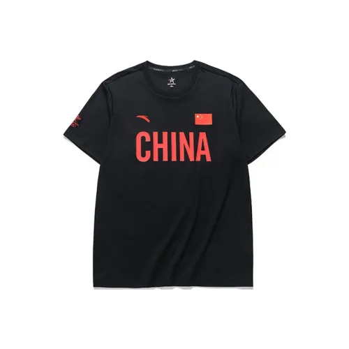 Anta National Flag T Shirt Unisex Black