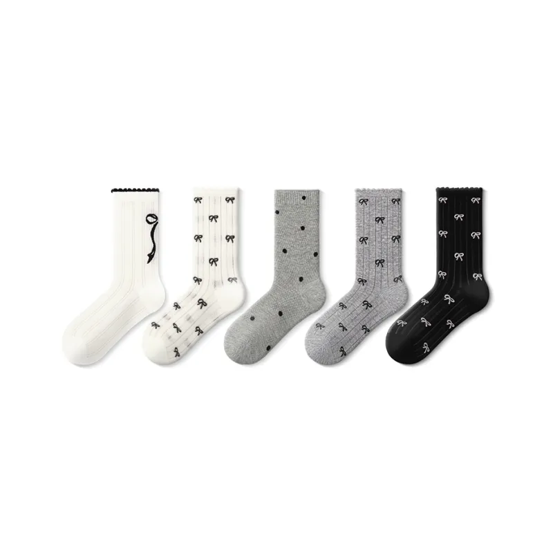 JKN Mid Calf Socks Women's Combo Set-30