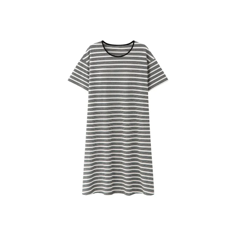 Gongdie Nightgown Women's Black-0