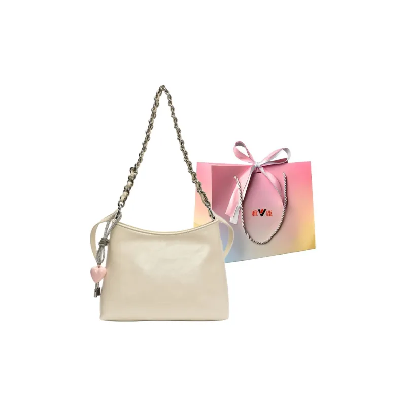 Yalu PU Portable Crossbody Bag, Shoulder Bag Regular Women's White/Silver/Black/Pink-0