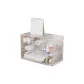 6-Compartment Transparent Storage Box: 2 Sets