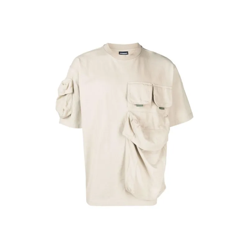 Jacquemus T-Shirts Men Gray-0