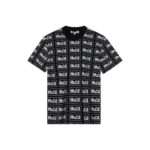 McQ Alexander Mcqueen Blue T Shirts Men Black