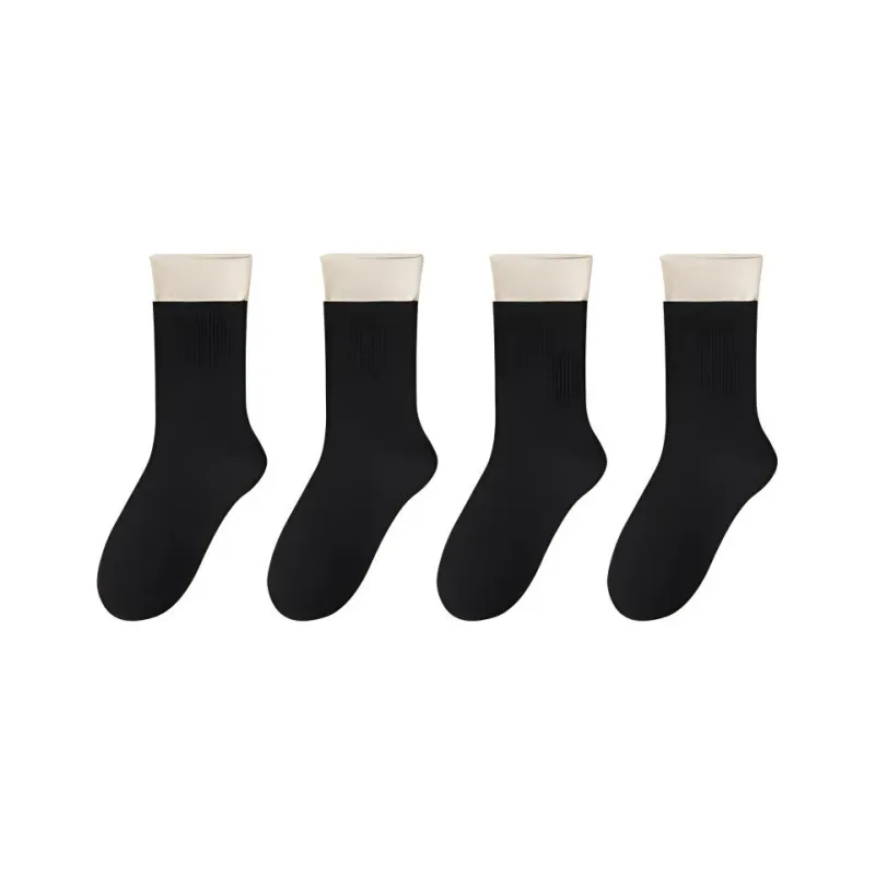 Temooues Mid Calf Socks Women's 4 Pack-8