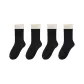 [4 Pack/Light Sports Outfit]4 Pairs Black White