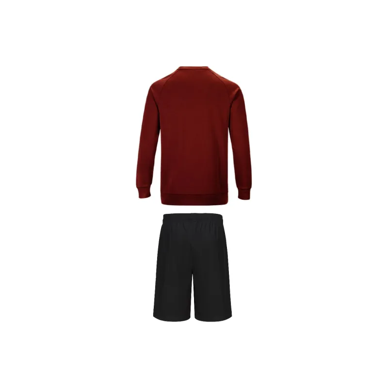 Adidas Casual Sportswear Men's Set Red Gold+Black-1