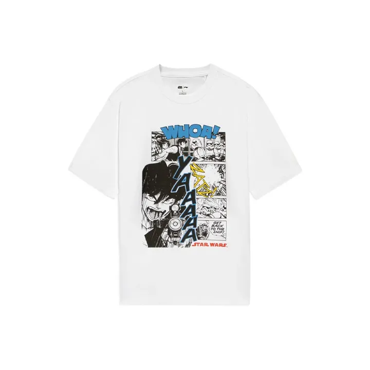 LiNing x Disney T Shirt Men's White-0