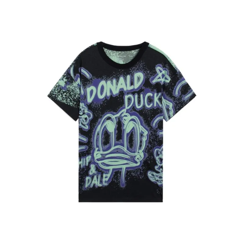 LiNing x Disney T Shirt Unisex Black-0