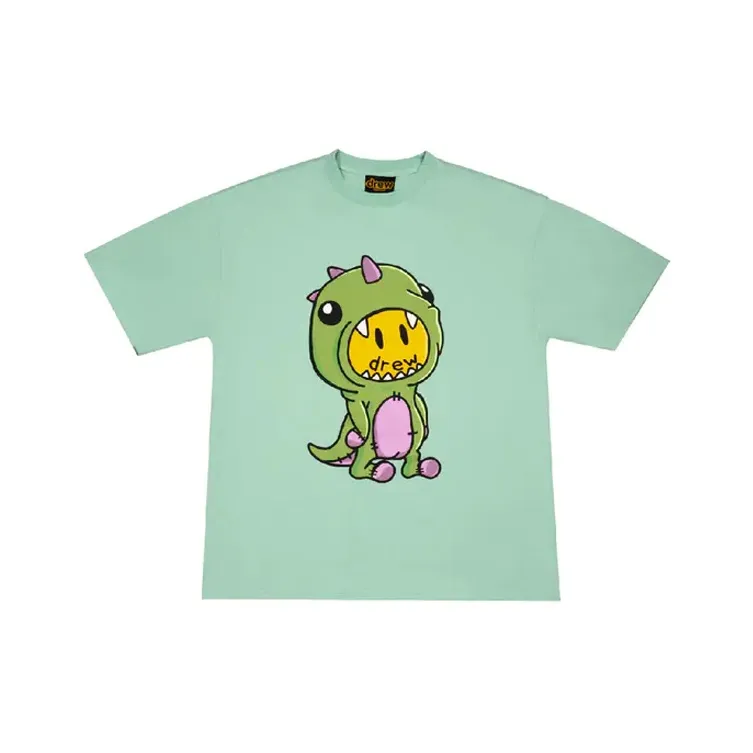 Drew House Dinosaur Series T Shirts Unisex Mint Green-0