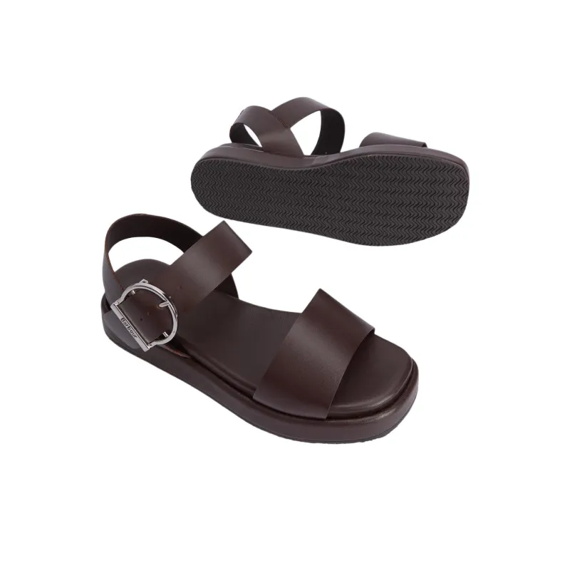 BARBOUR Erin Strap Sandals Women's Brown-4