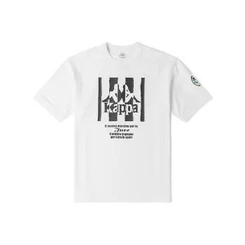 Kappa Drop Shoulder Sleeve T-Shirt Unisex Bleach