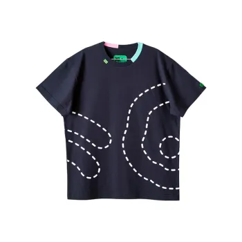 Corade Straight T Shirt Unisex Blue