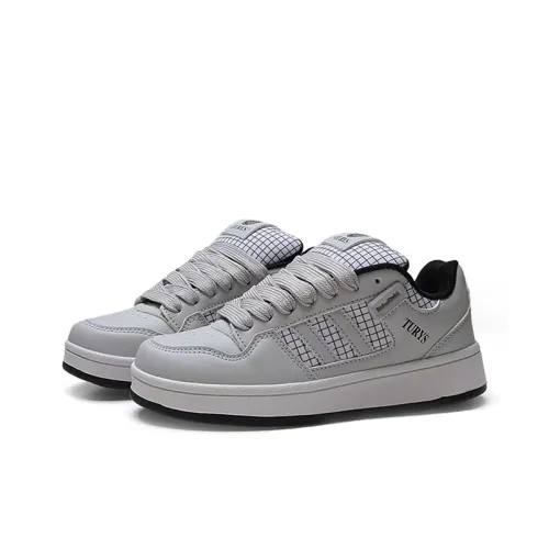 WJA Slip Resistant Cushioning Impact Resistance Wear Resistant Lightweight Low Top Skateboard Shoes Women's Gray
