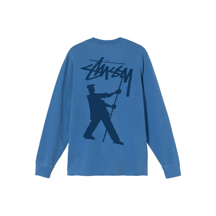 Stussy Weeds Pigment Dyed Long Sleeve Tee-4