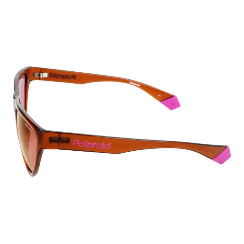 Polaroid Polycarbonate Cat Eye Sunglasses Women's Red-1