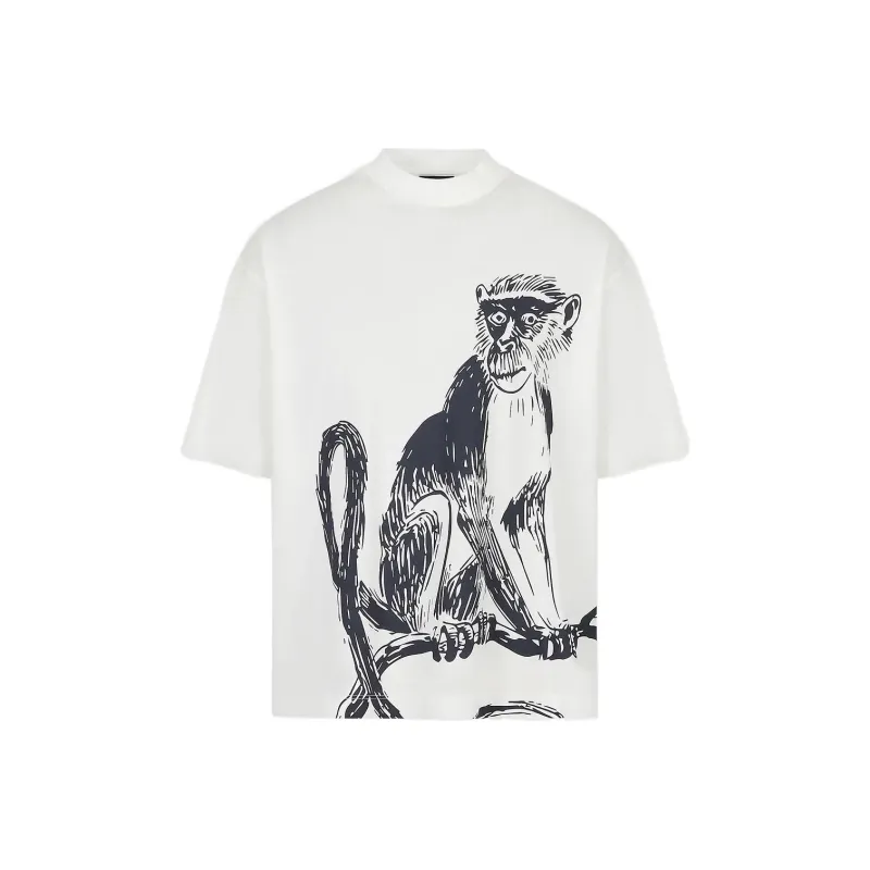 EMPORIO ARMANI SS23 T Shirt Men's White-0