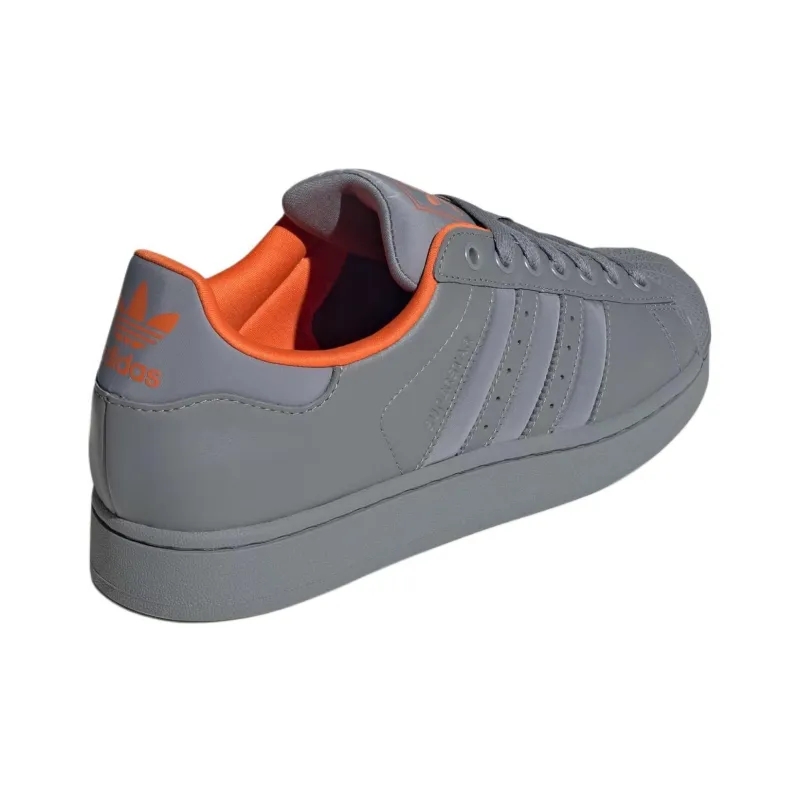 Adidas Originals Superstar 2 Anti Slip Wear Resistant Low Top Skateboard Shoes Unisex Gray-3