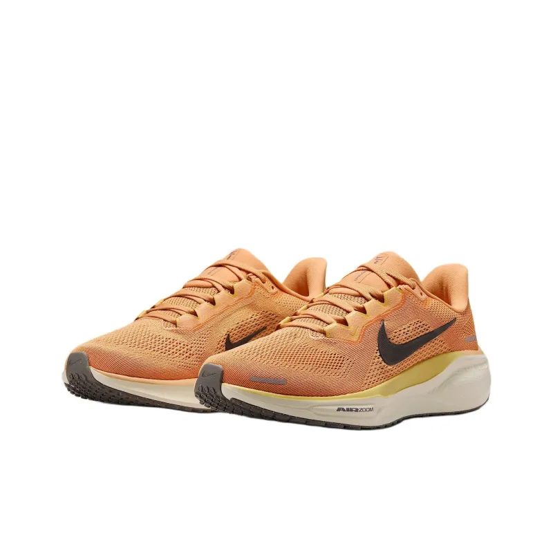 Nike Pegasus 41 Cushioned Slip Resistant Breathable Low Top Casual Running Shoes Women's Orange-2