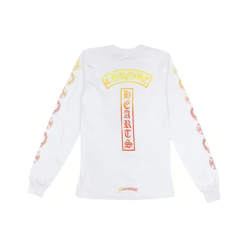 Chrome Hearts Letter Print Crew Neck Short Sleeved T Shirt T Shirt Mens White