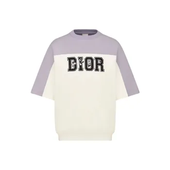 DIOR X KENNY SCHARF Men's FW21 Loose T Shirt White/Purple Male