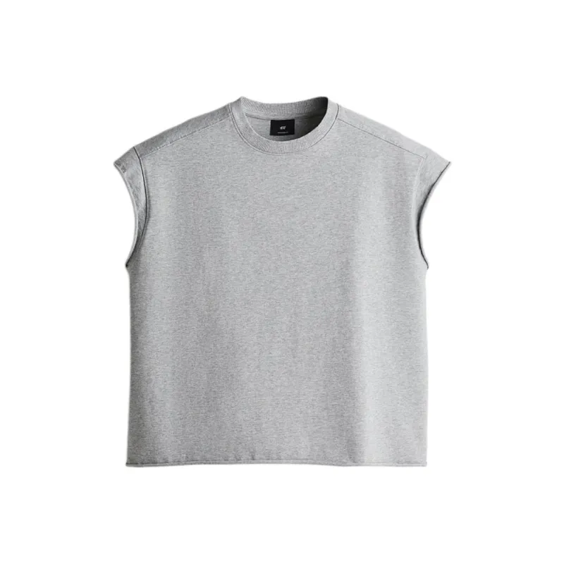 H&M Tank Tops Men Mixed Gray-0