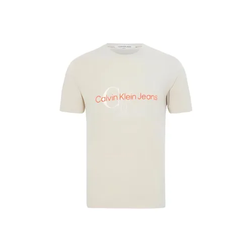 Calvin swim Logo jeansowe Crewneck T shirt