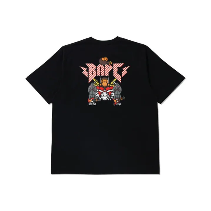 Bape Baby Milo Rock Band Relaxed Fit Tee-2