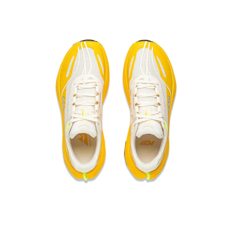LiNing Anti Slip Wear Resistant Low Top Trail Running Shoes Women's Beige Yellow-3