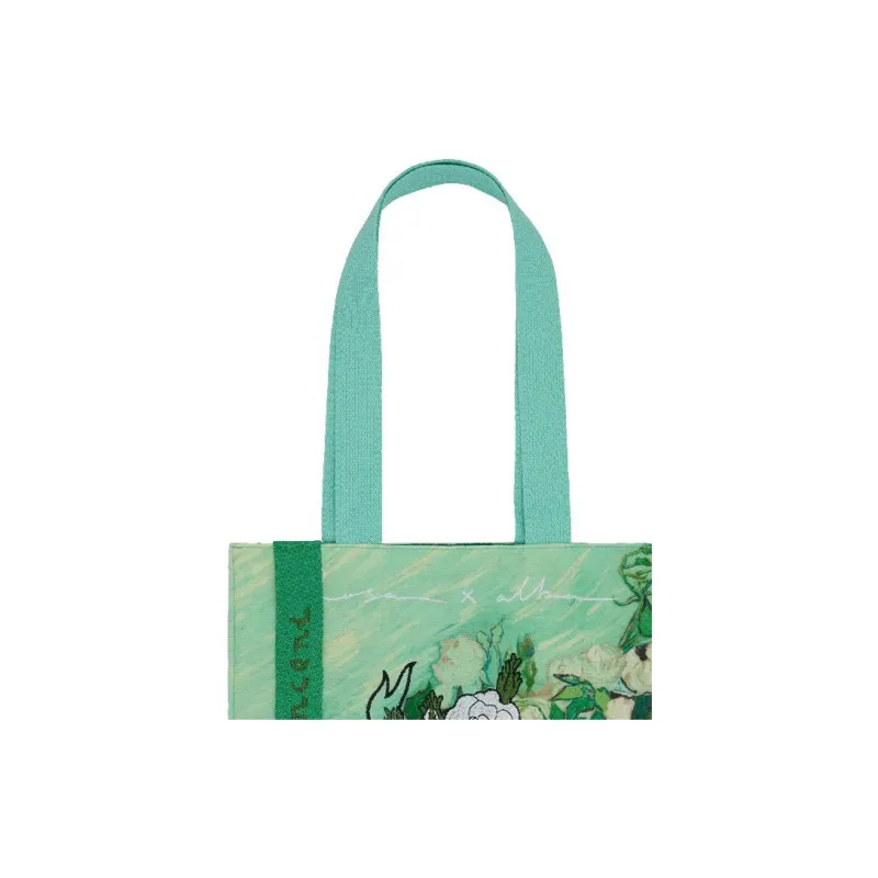 Daparo Yeung Polyester Fleece Shoulder Bag Regular Unisex White Rose-3