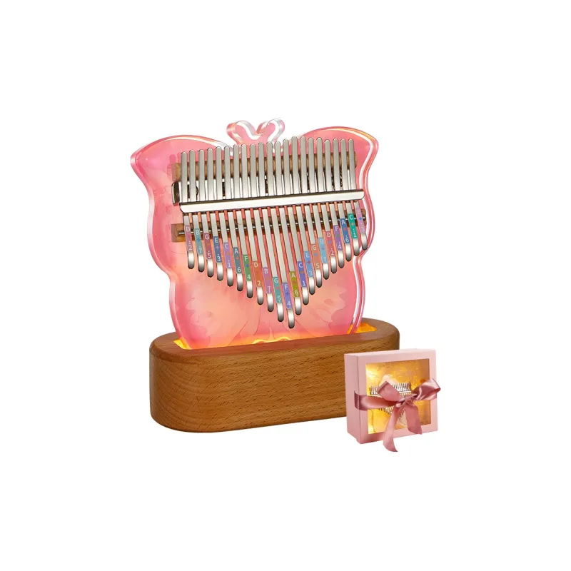 CEGA Acrylic Kalimba Fully Transparent Appearance 17/21 Keys Thumb Piano-27