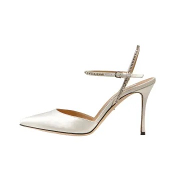 SERGIO ROSSI Godiva Slim Heel High Heels 9cm Women's White