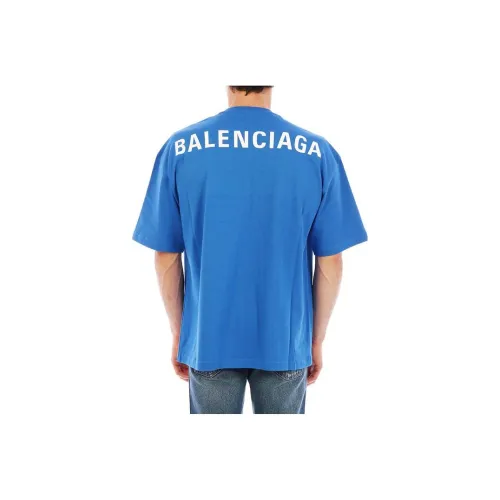 Balenciaga SS23 T-Shirt Regular Fit Men's Klein Blue
