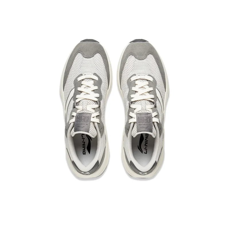 LiNing Honor M500 Cushioning Slip Resistant Support Abrasion Resistant Low Top Casual Shoes Men's Gray-3