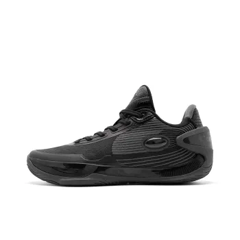 QIAODAN Poisonous Fangs RISE Basketball Shoes Men Low Top Black/Iron Gray