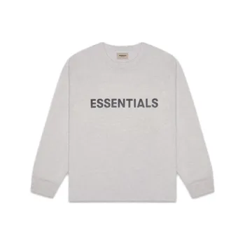 Fear Of God Essentials 3D Silicon Applique Boxy Long Sleeve T Shirt
