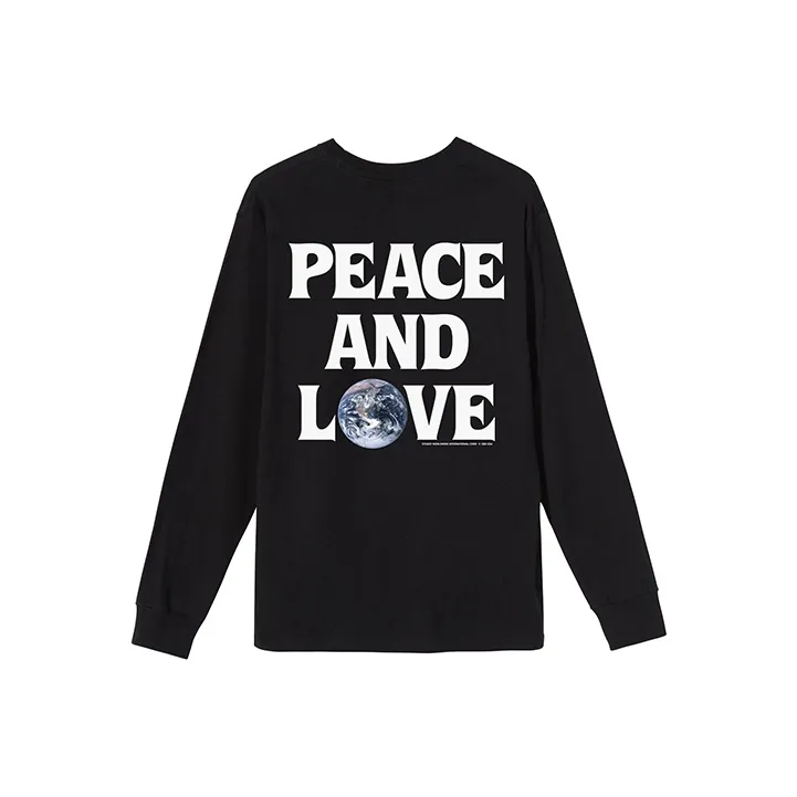 Stussy Spring Weeds Pigment Dyed Long Sleeve Tee-0