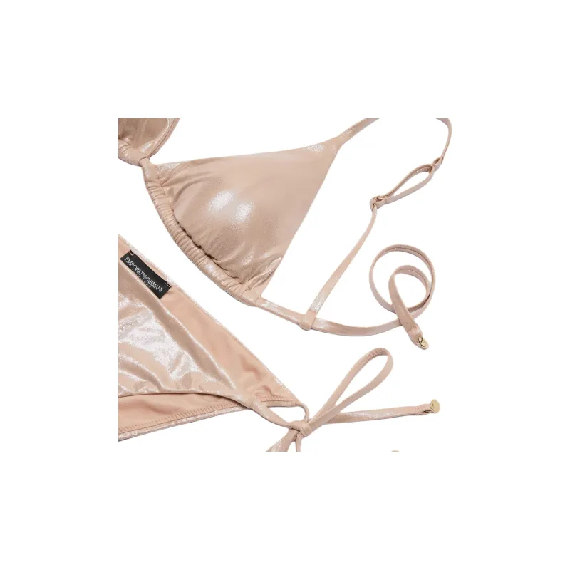 EMPORIO ARMANI Shimmer Triangle Bikini Set-1