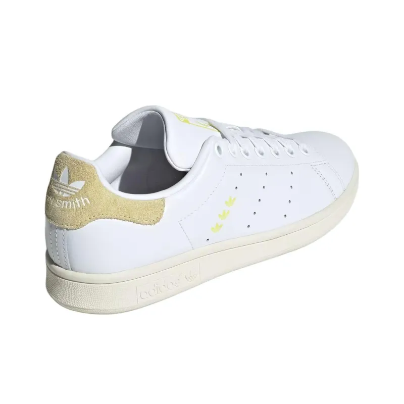 Adidas Originals Stan Smith White Powder Yellow Women's-3