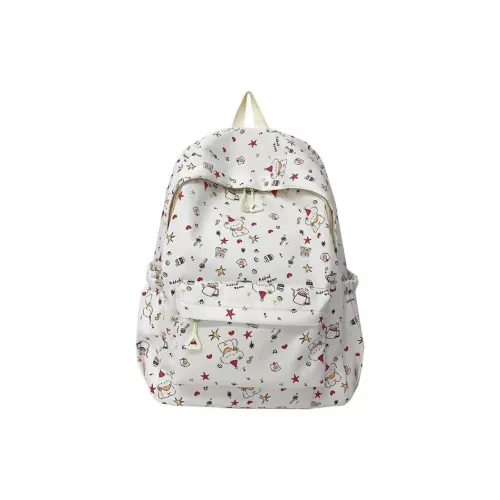 MINIPUDING Composite Cloth Backpack Women's Multicolor