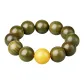 Laoshan Green Sandalwood Beeswax Beaded Bracelet
