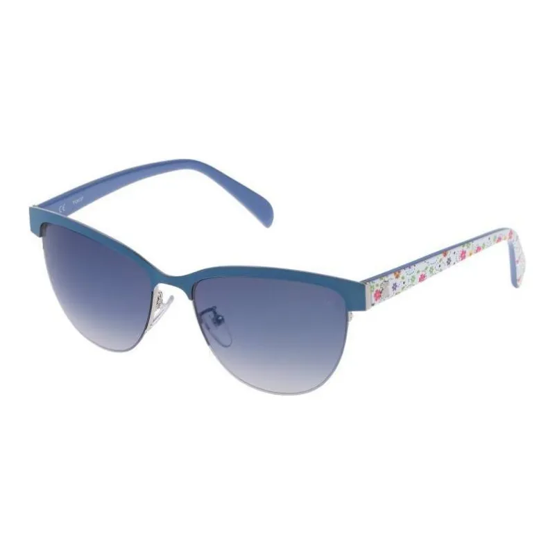 TAOSIXIONG Acetate Cat Eye Sunglasses Women's Blue-0