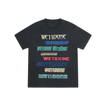 WE11DONE Multi Logo T Shirt
