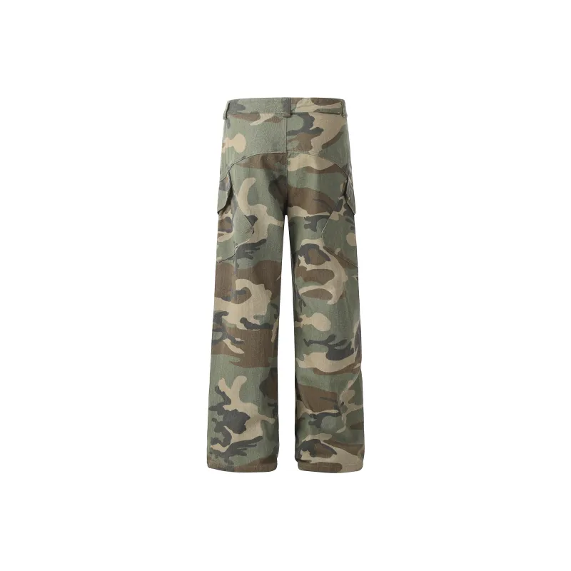 YINLEI Casual Pants Unisex Camouflage-1