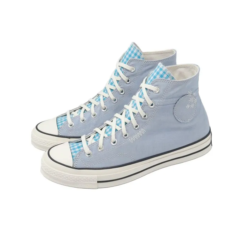 Chuck 70 Converse High 'Upcycled Chambray & Gingham'-2