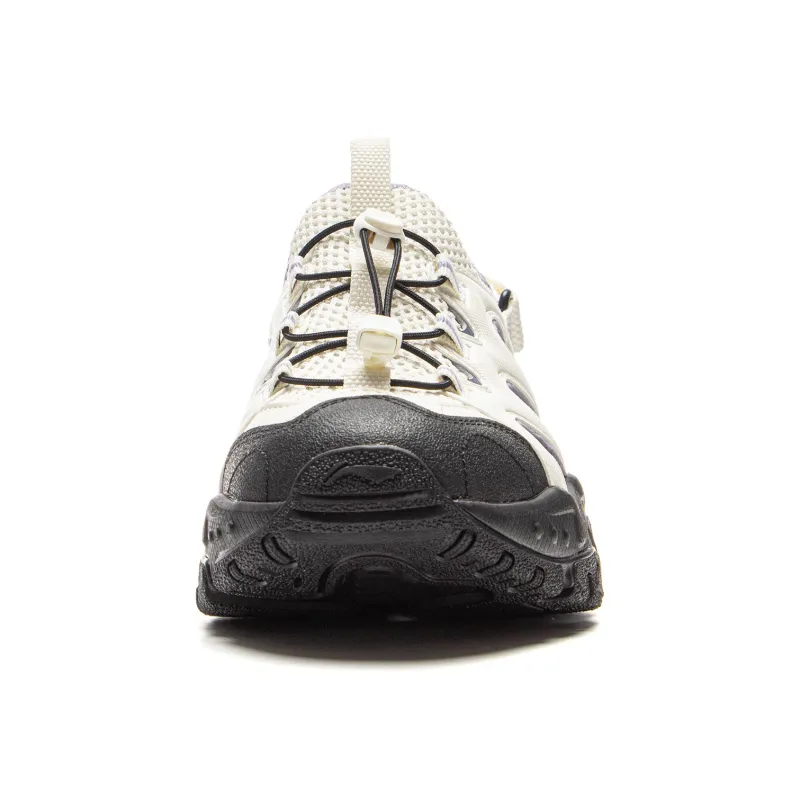 LiNing Brown Sugar Slip Resistant Breathable Abrasion Resistant River Trekking Shoes Women's White Black-4