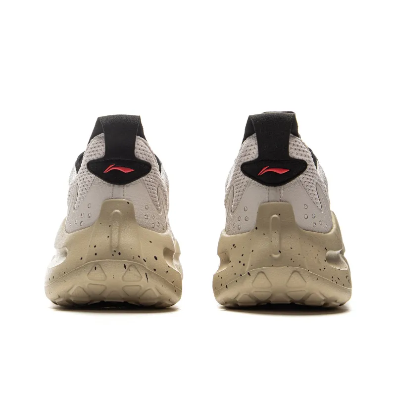 LiNing Cloud Wave Cushioning, Slip Resistant, And Abrasion Resistant Low Top Casual Shoes Men's Gray-5
